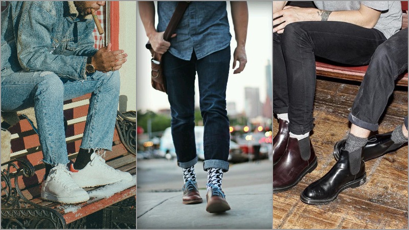 4 cách phối đồ "đúng bài" giữa tất và quần jeans | ELLE Man Việt Nam