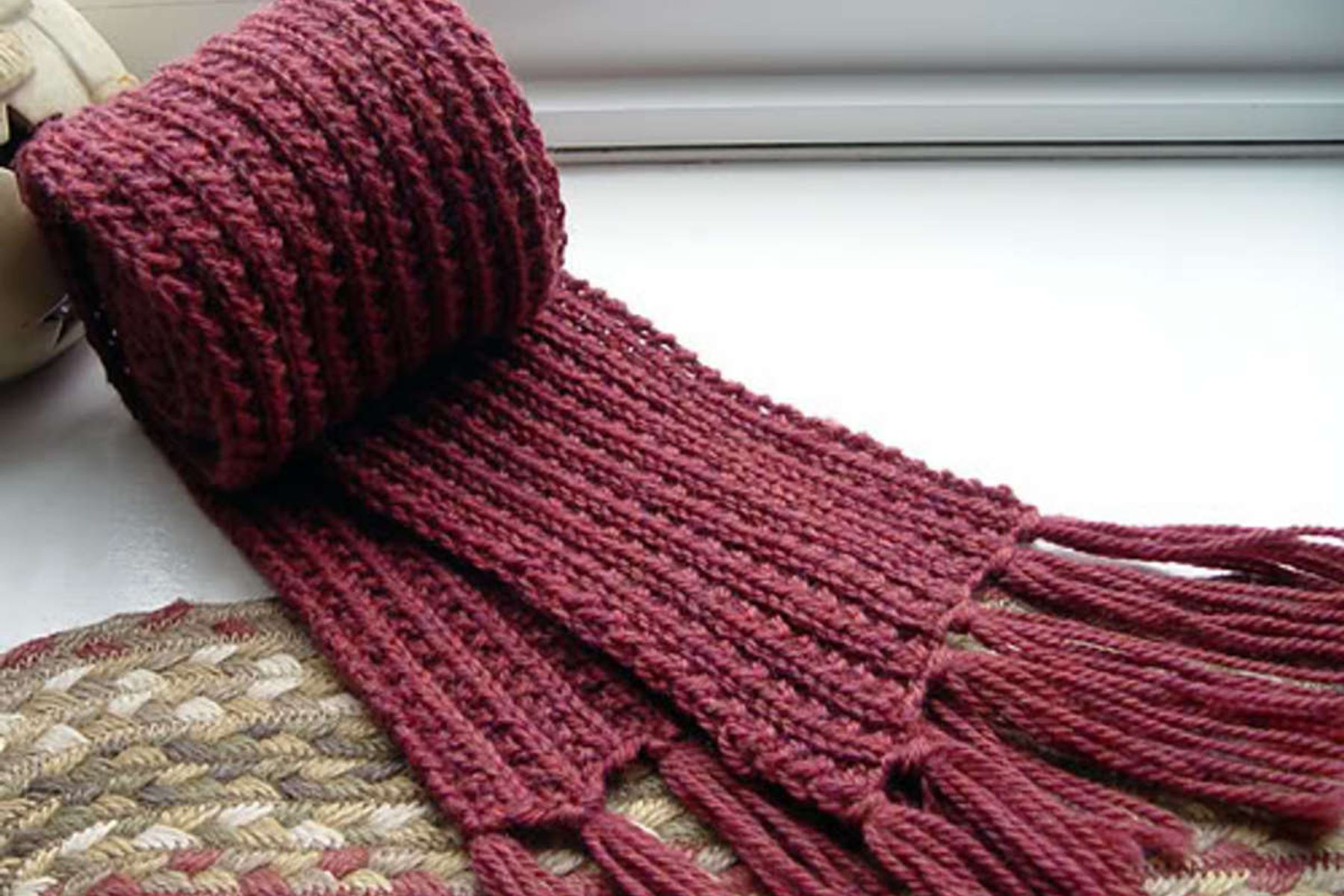 cách đan khăn len cho nam